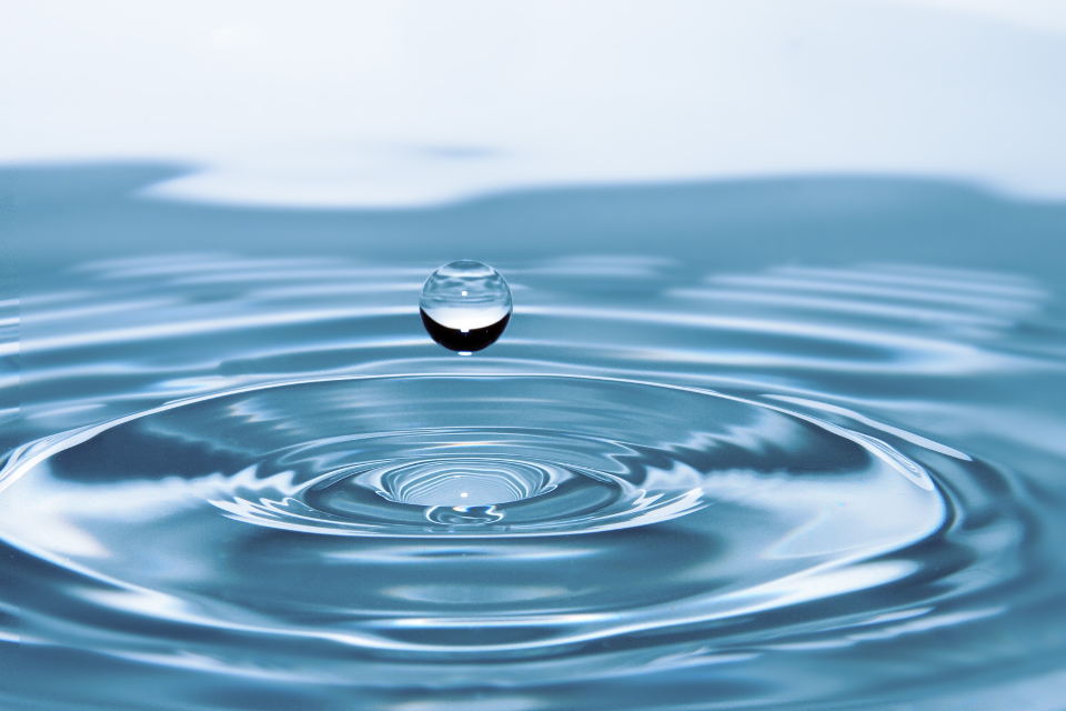 Clean & Clear Water Droplet