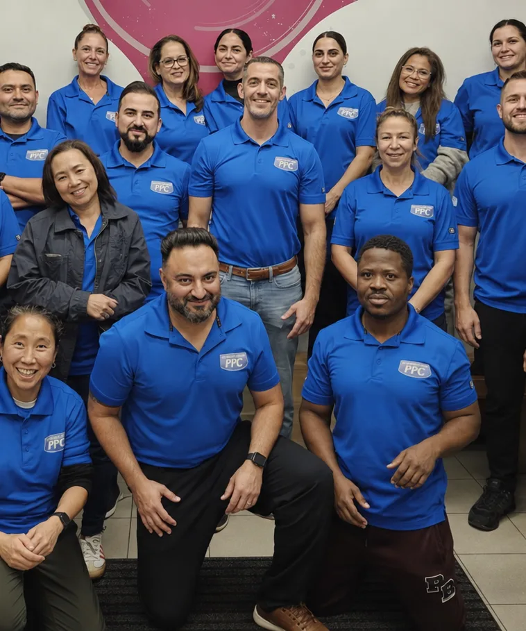 The Picture Perfect Cleaning team in company uniforms The Picture Perfect Cleaning team in company uniforms